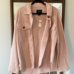 Sanctuary shacket, large, pink